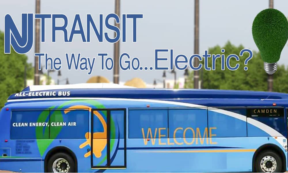 nj transit, public transportation, electric bus,