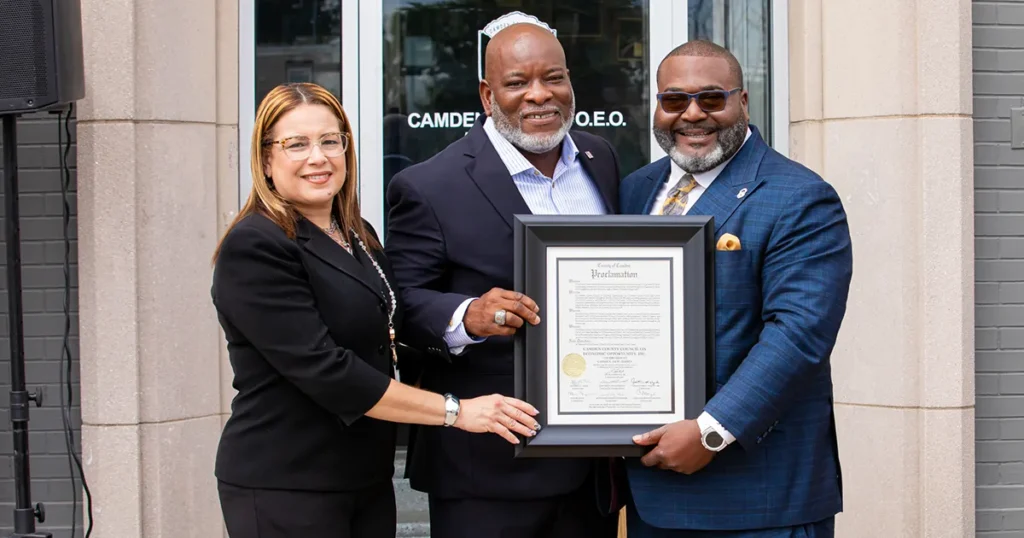 Camden County OEO Bank Building Arlene Almonte Al Dyer James Wynn Award