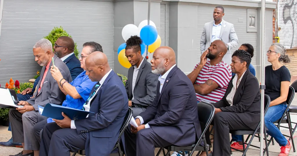 Camden County OEO Bank Building Guests