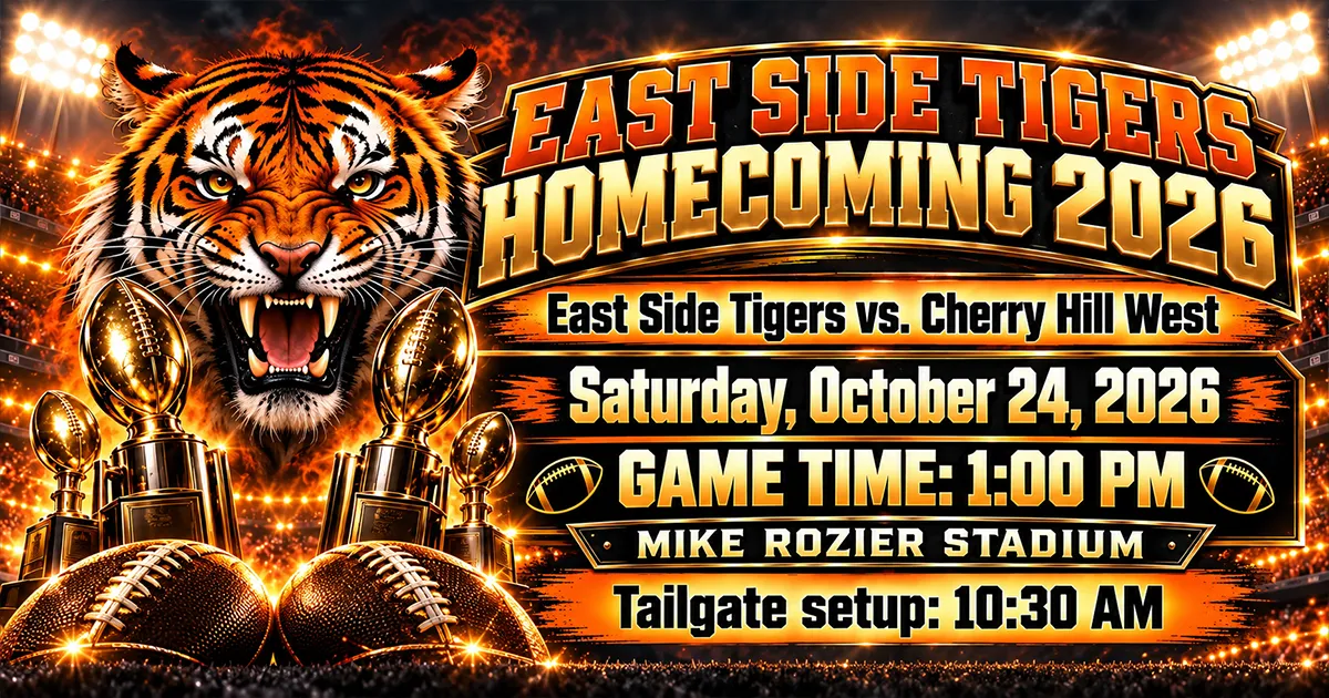 tigers pride homecoming flyer camden