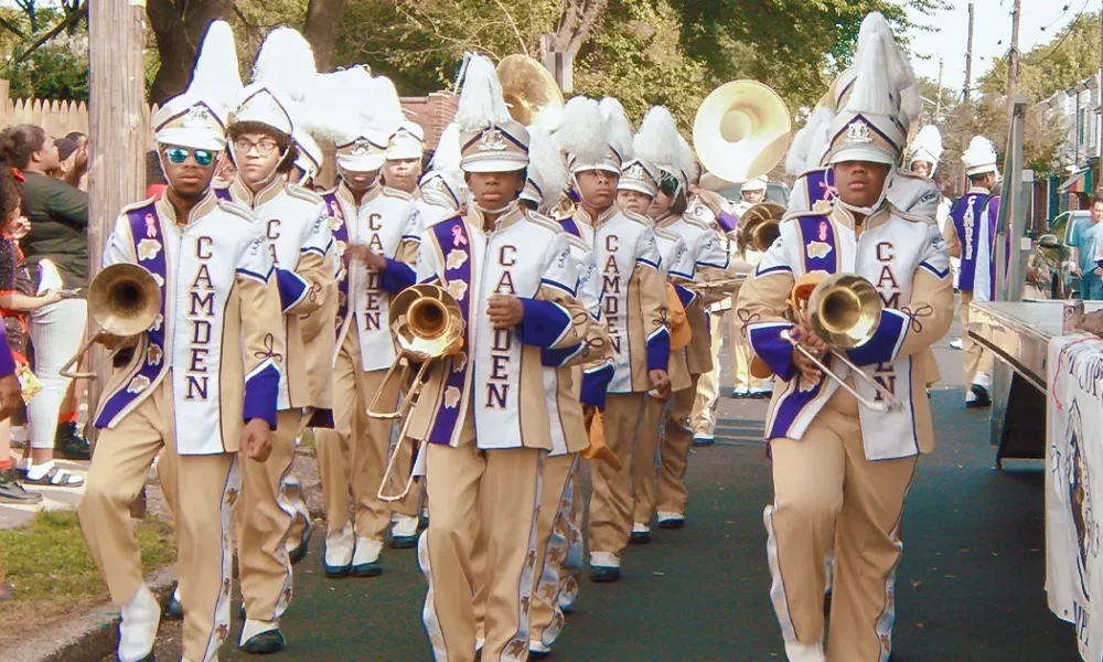 Camden High Marching band at Elks Parade