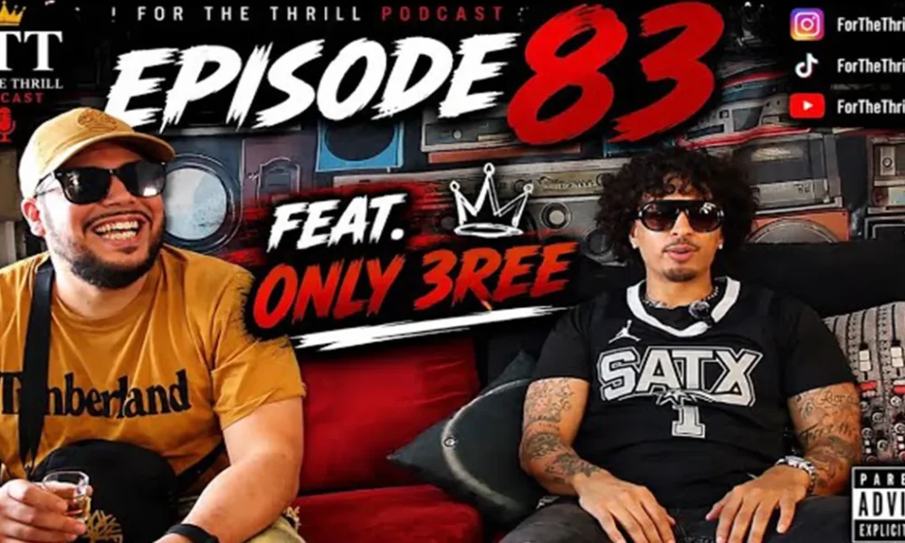MC Thrills and ONLY3REE recording Episode 83 of the For The Thrill podcast