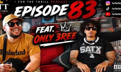 MC Thrills and ONLY3REE recording Episode 83 of the For The Thrill podcast