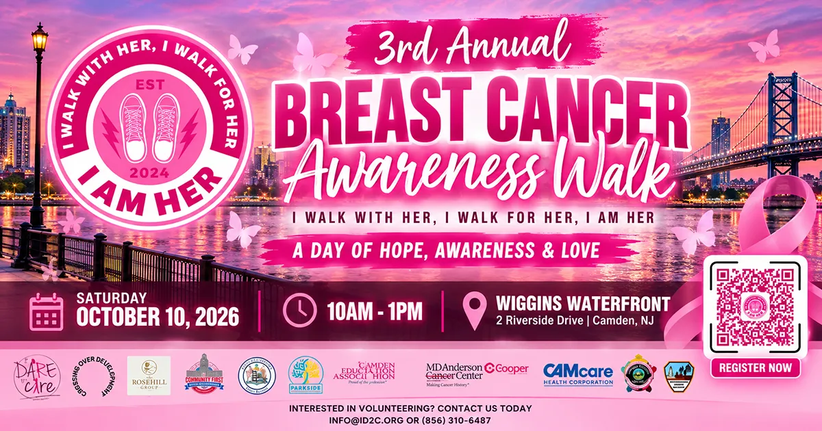 breast cancer walk camden flyer