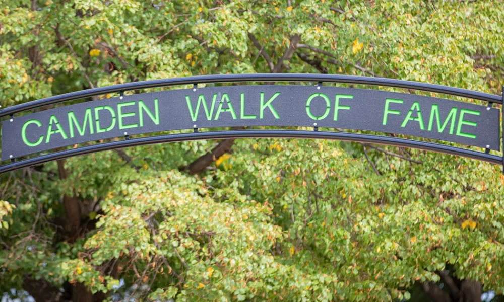 camden walk of fame sign