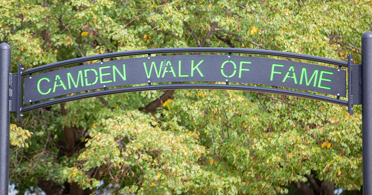 camden walk of fame sign